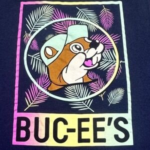 Buc-ee's Shirt Tank Top Men's 2X Blue Tropical Resort Wear Vacation Beach